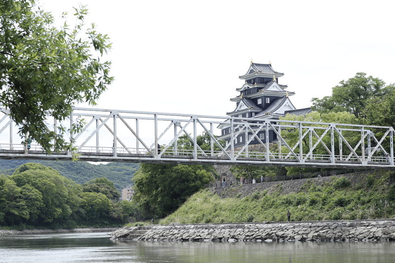 岡山城の様子